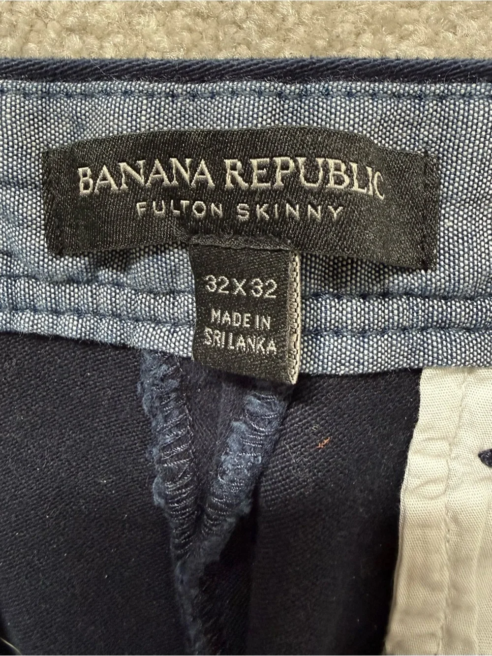Banana Republic Fulton Skinny Jeans in Dark Navy